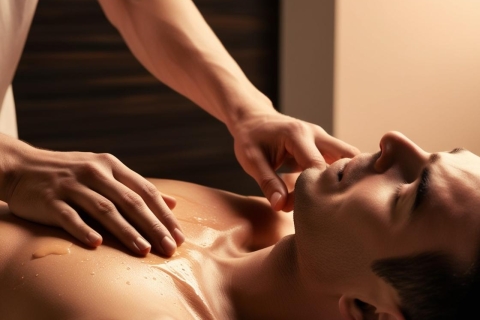 Massage thư giãn body kèm dầu 